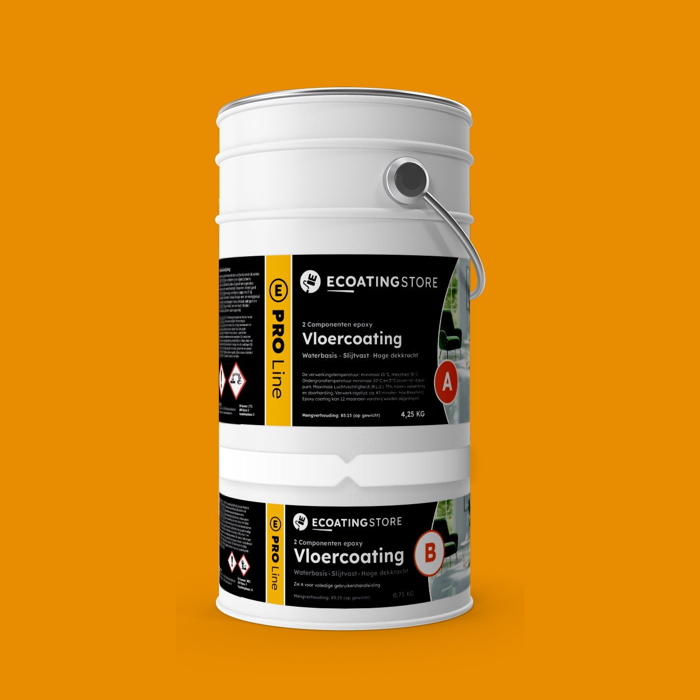 Garage vloercoating - RAL 1007