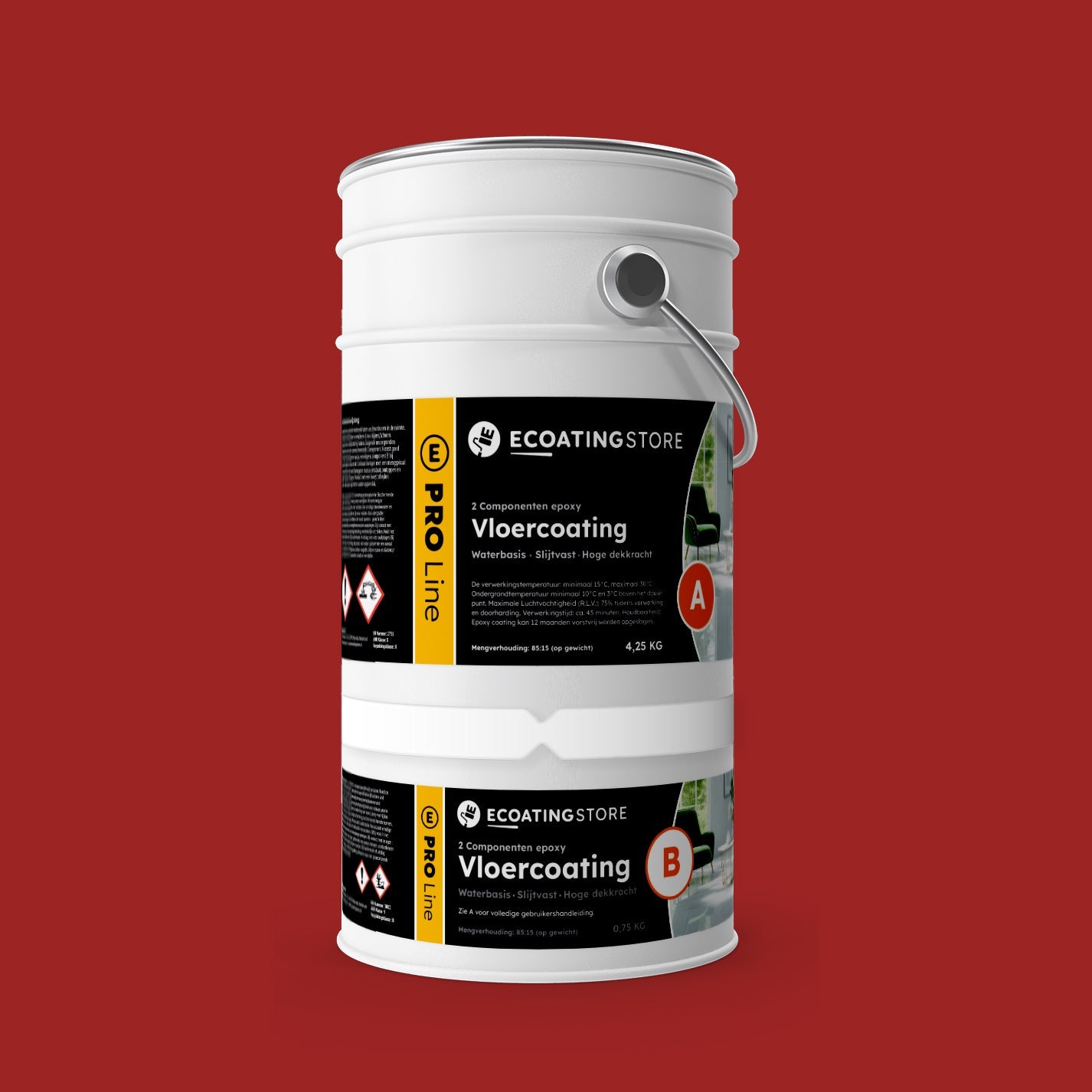 Garage vloercoating - RAL 3001