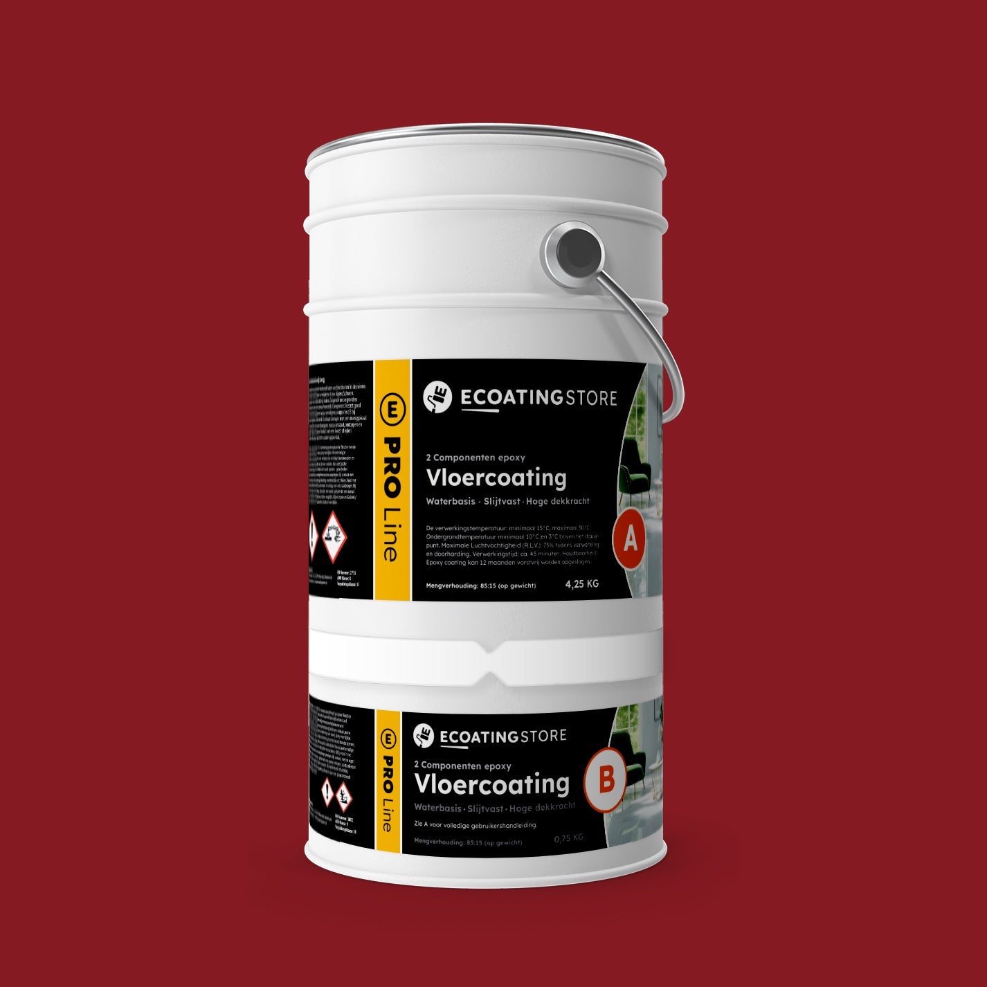 Garage vloercoating - RAL 3003