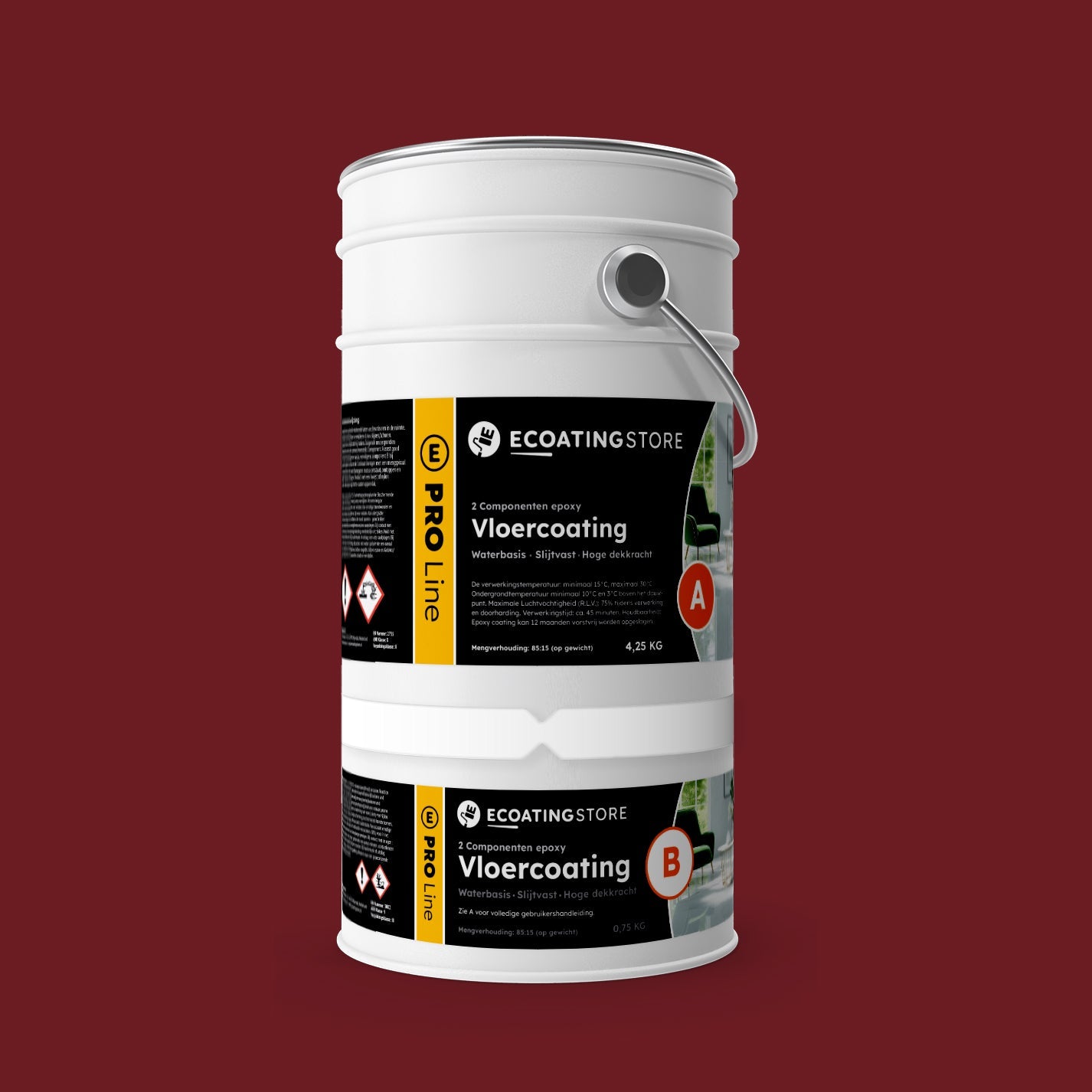 Garage vloercoating - RAL 3004