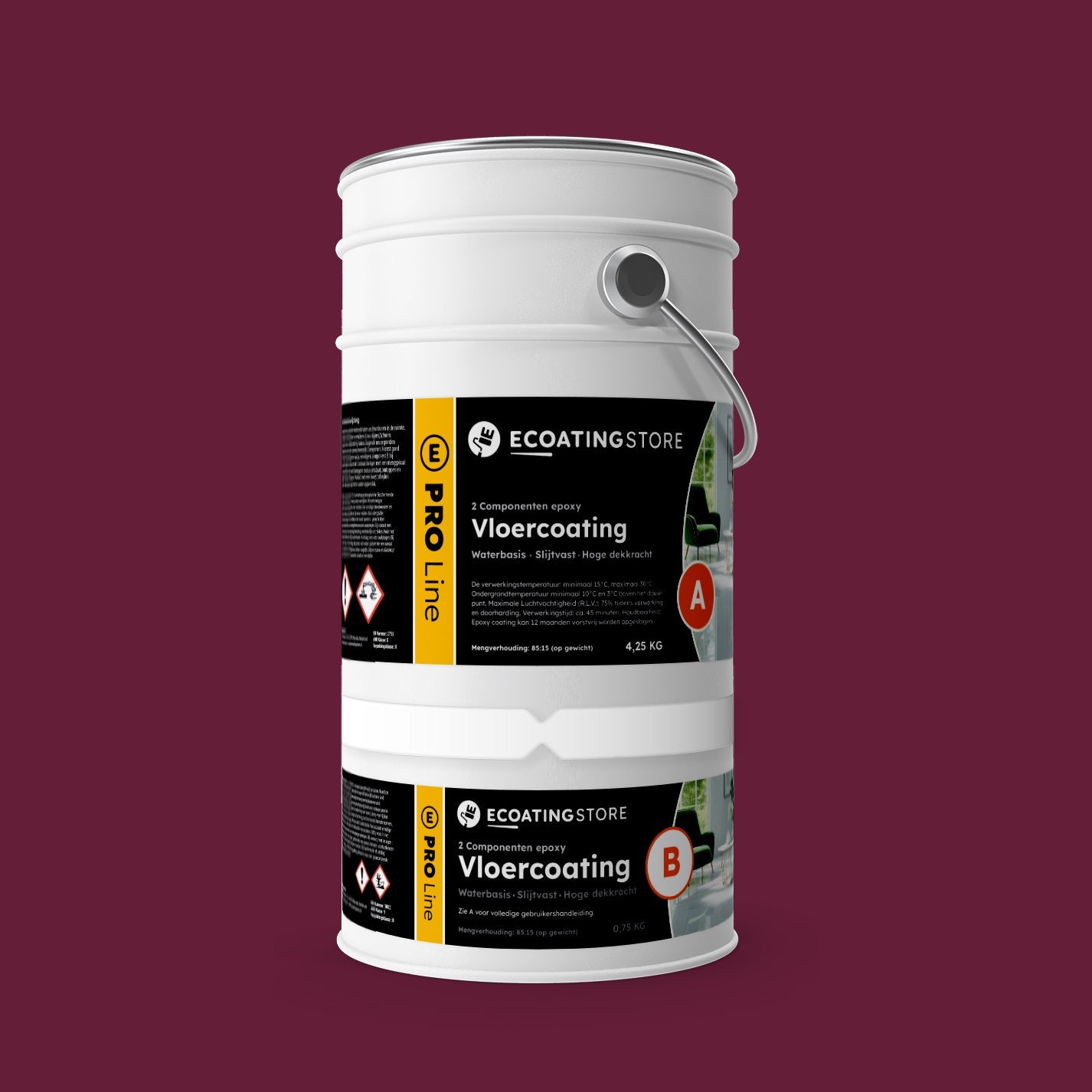 Garage vloercoating - RAL 4004