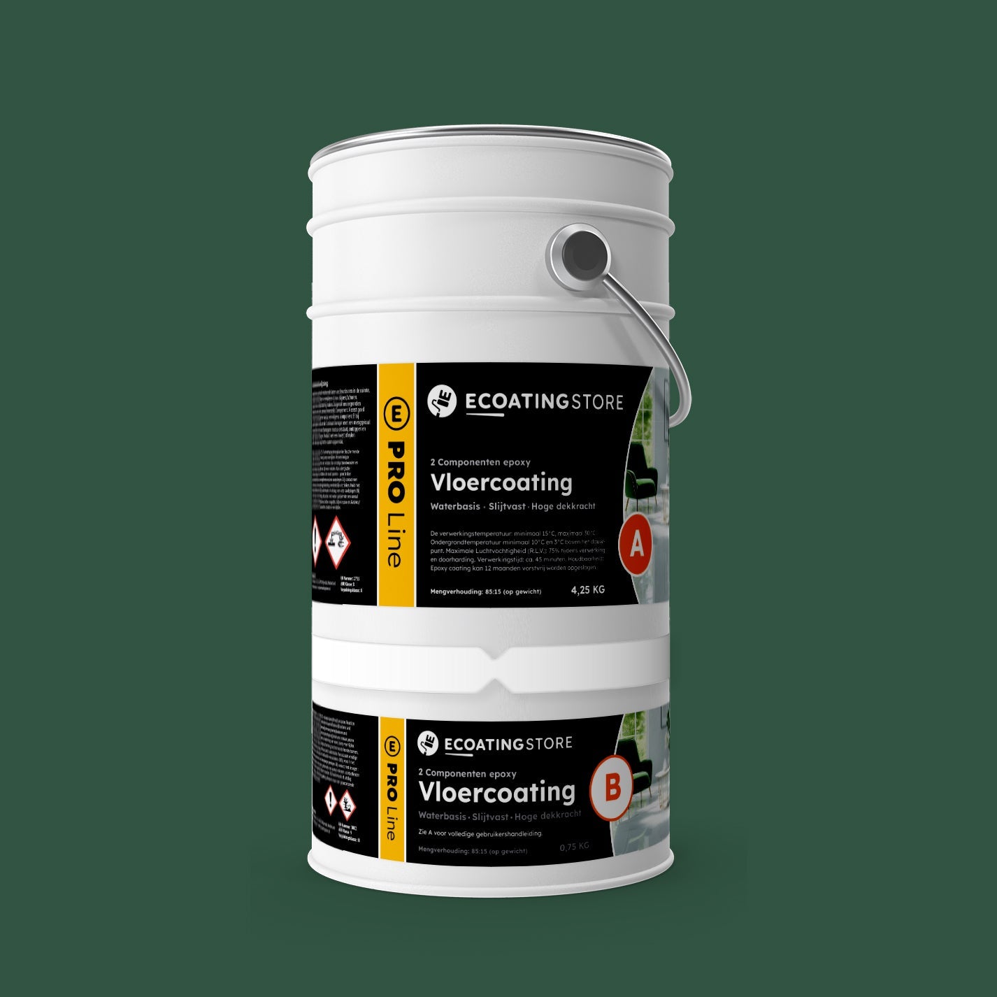 Garage vloercoating - RAL 6028