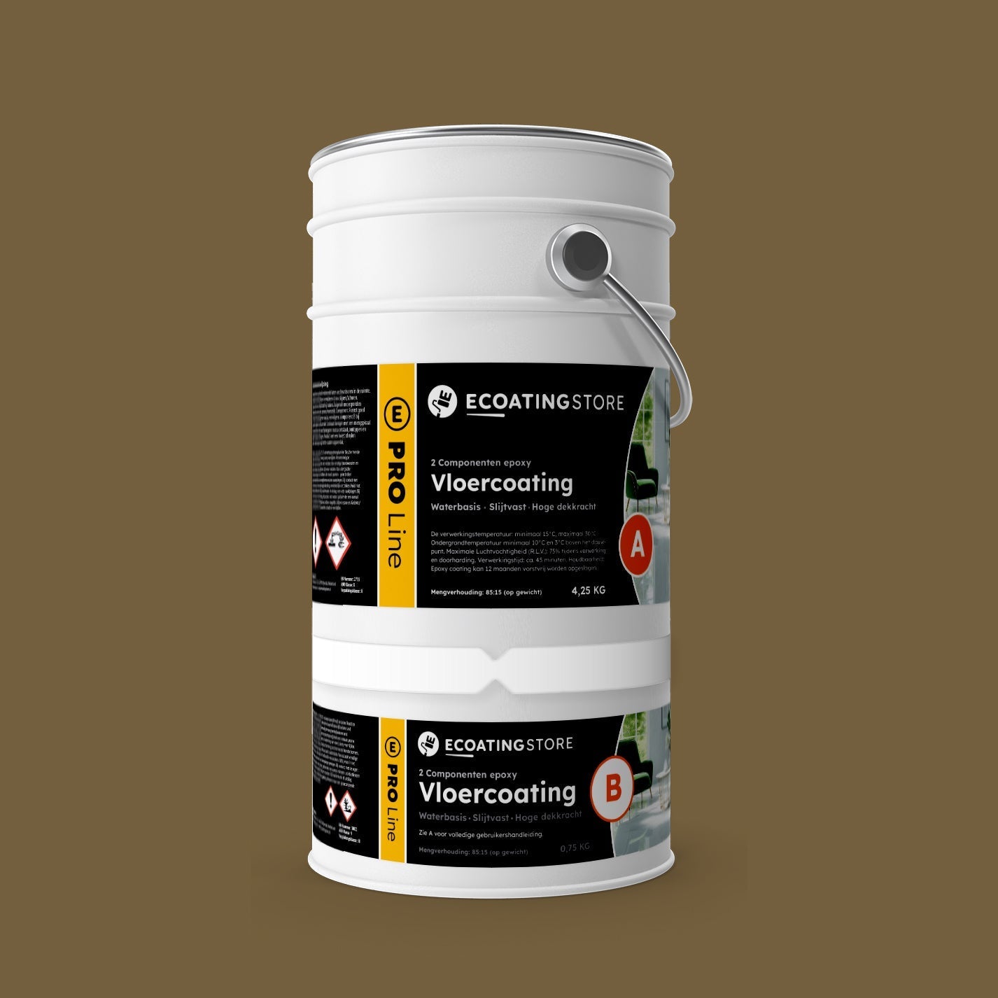 Vloercoating - RAL 7008