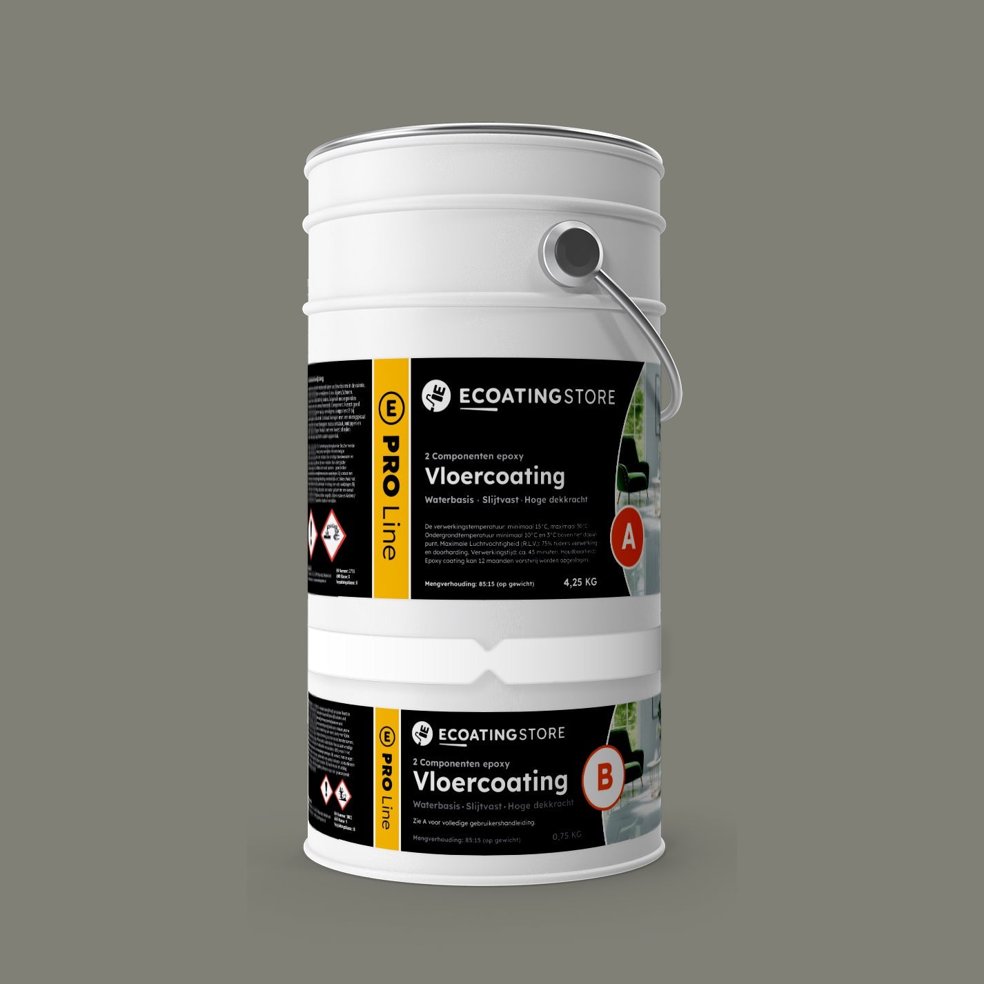 Garage vloercoating - RAL 7023