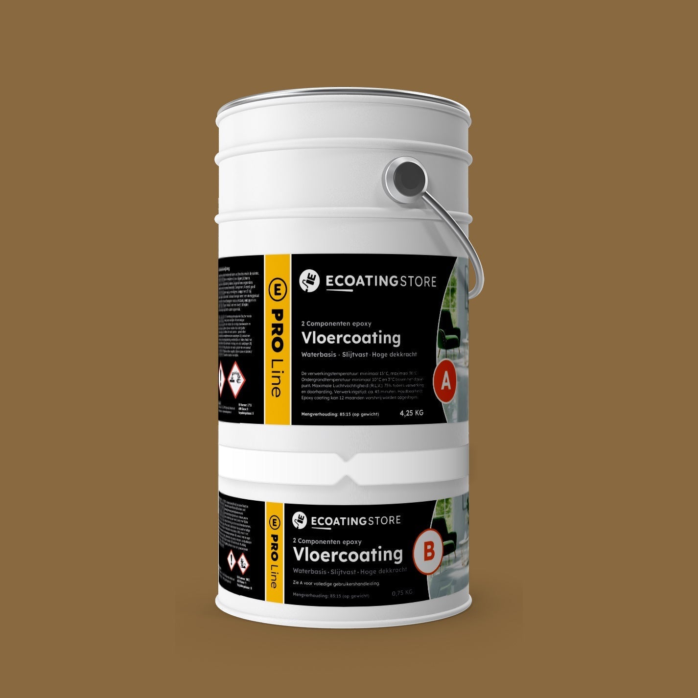 Vloercoating - RAL 8000