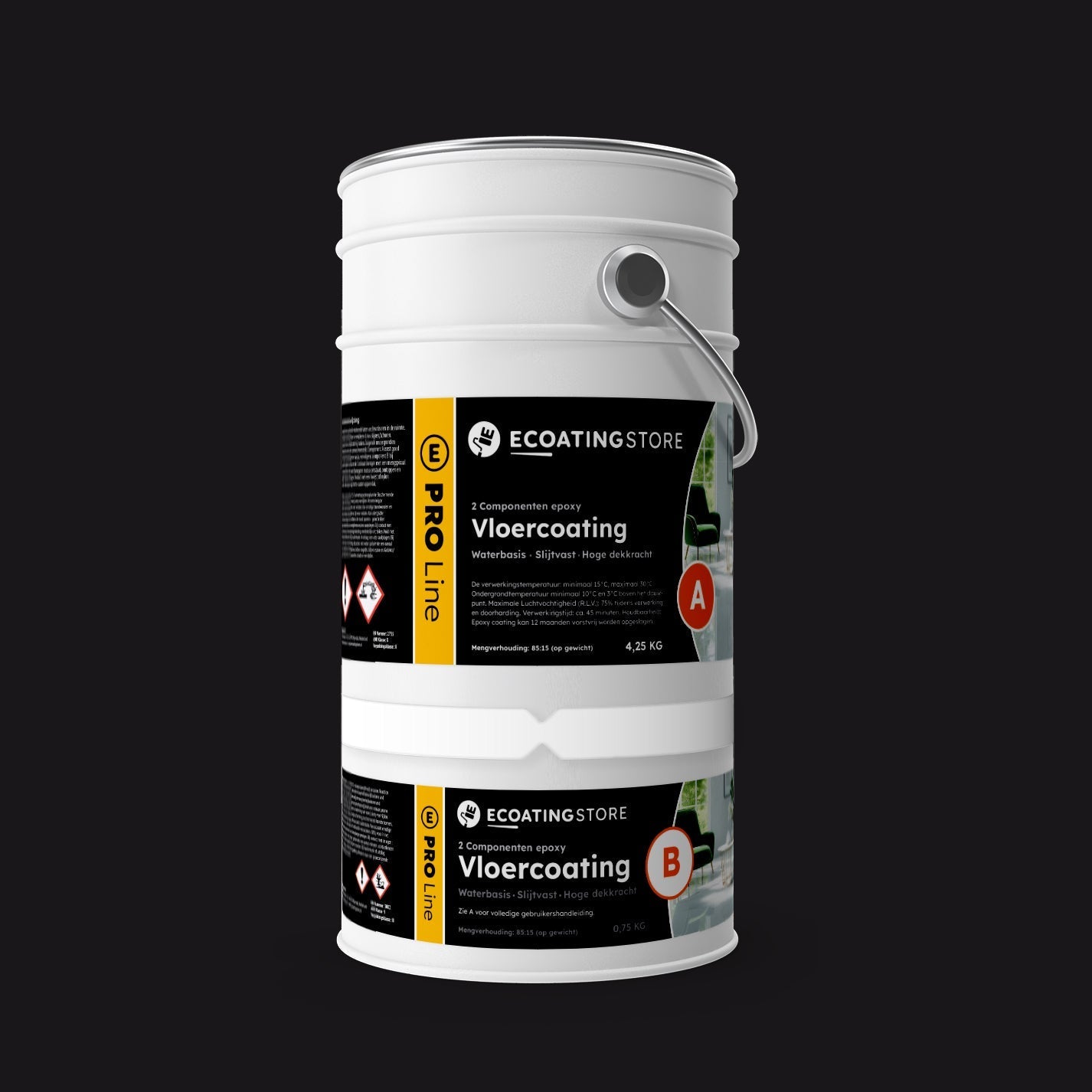 Garage vloercoating - RAL 8022