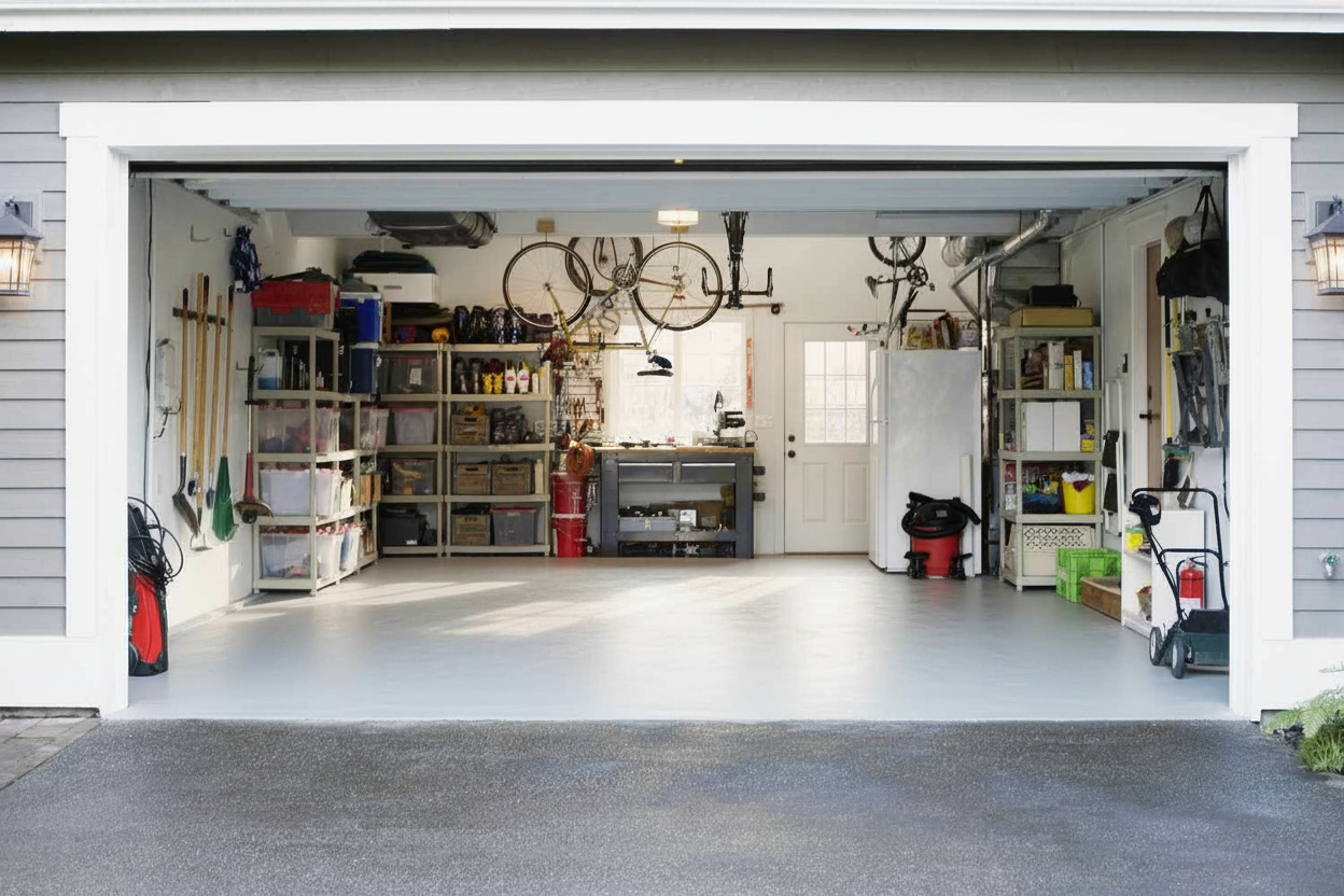 Garage vloercoating - RAL 7035
