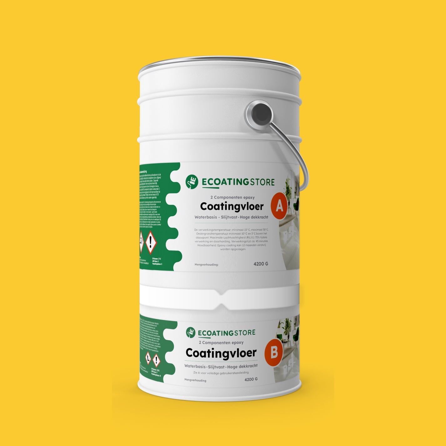 Garage vloercoating - RAL 1018