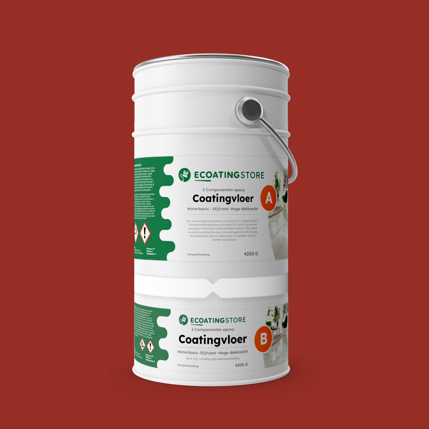 Garage vloercoating - RAL 3013