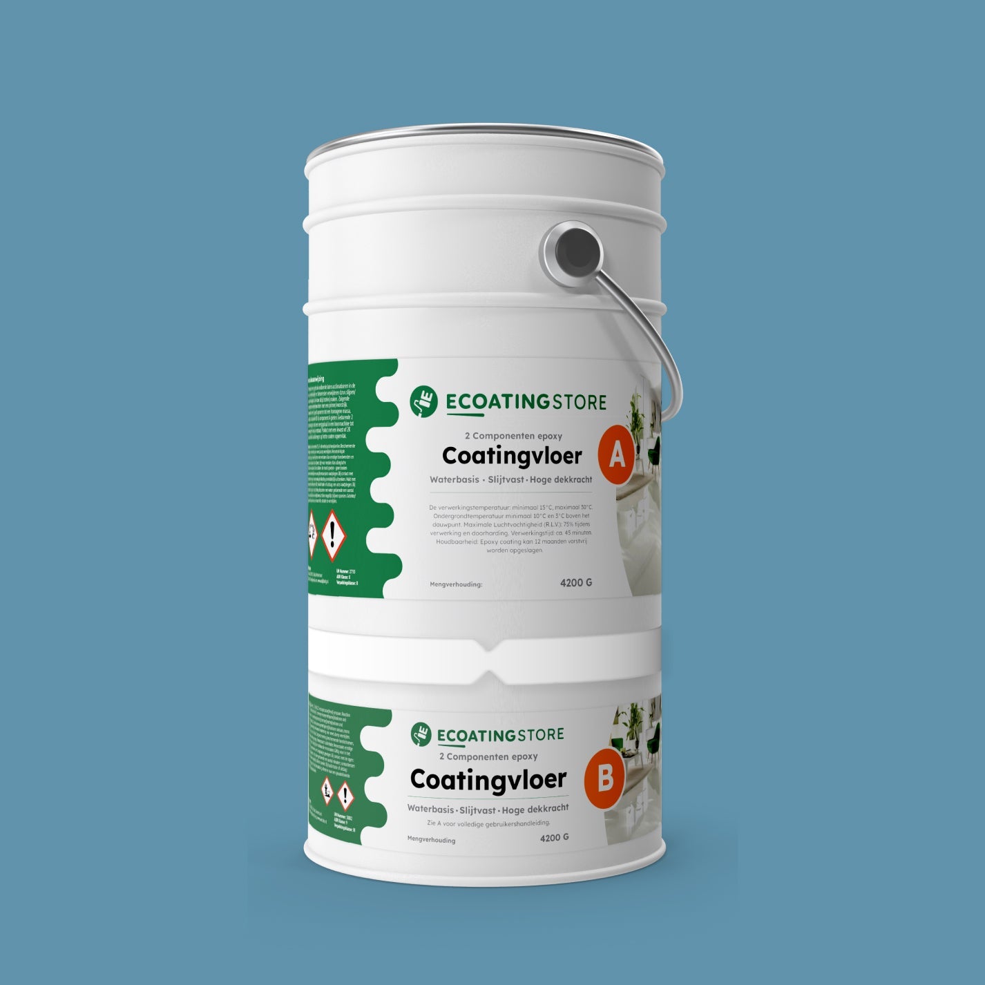 Garage vloercoating - RAL 5024