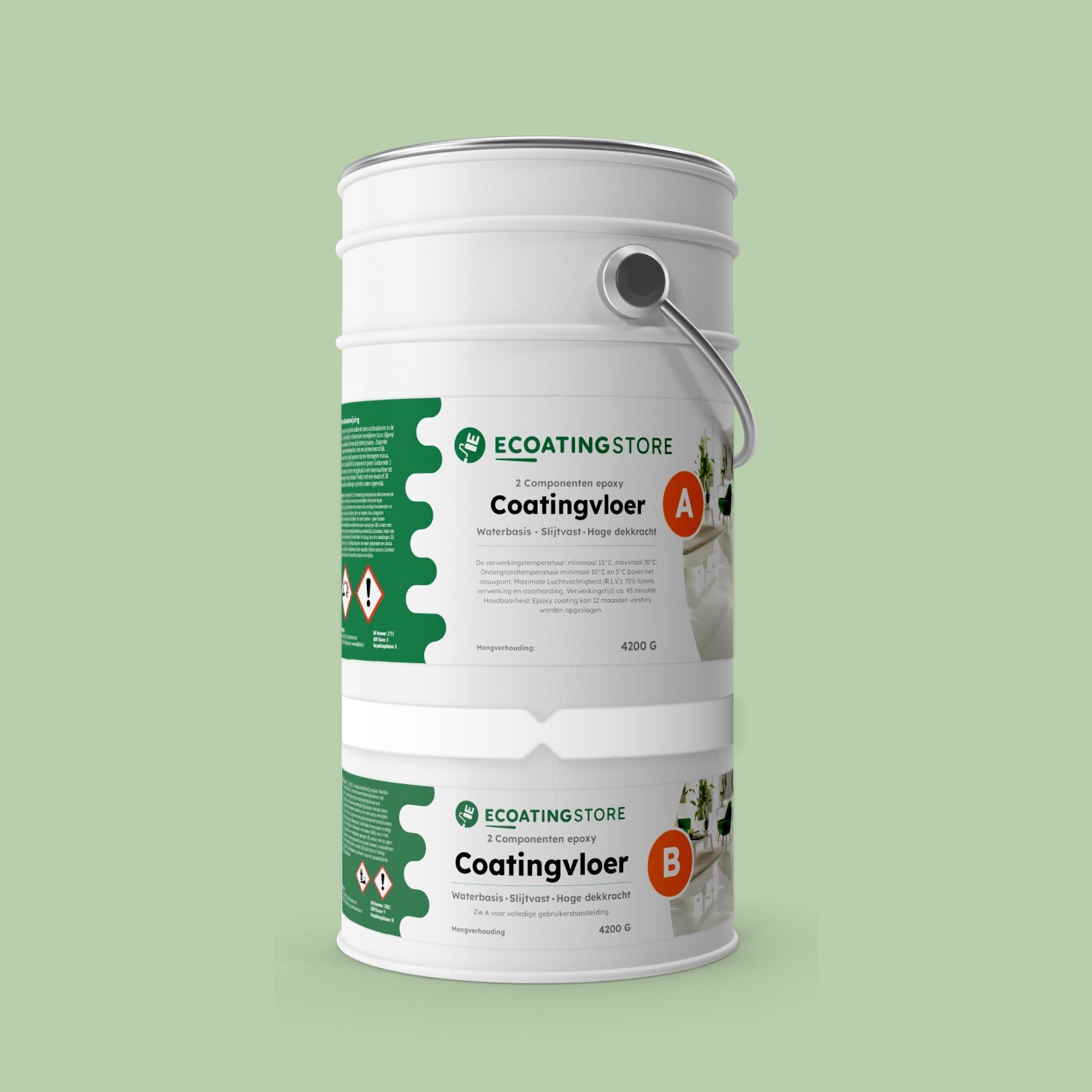 Garage vloercoating - RAL 6019