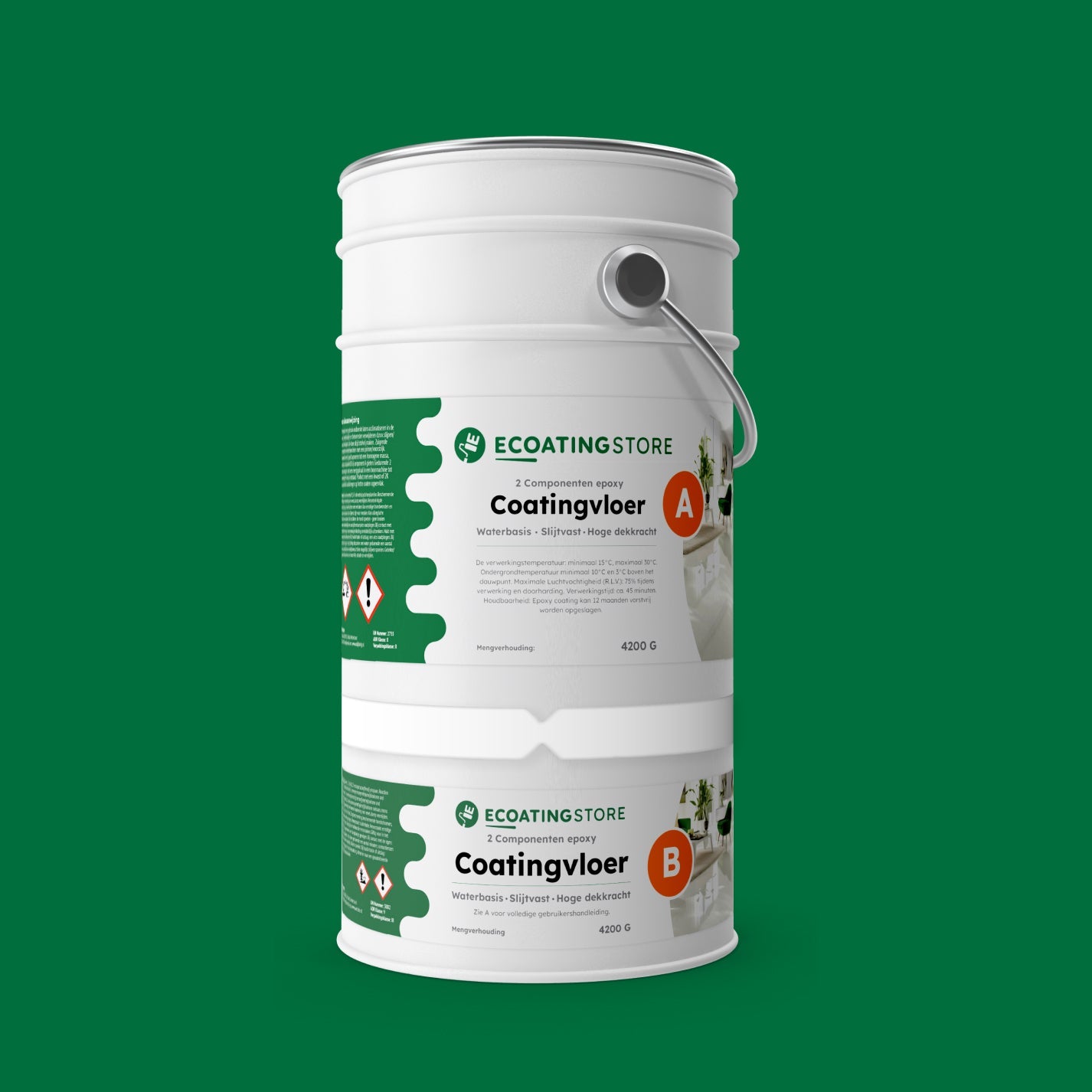 Garage vloercoating - RAL 6029