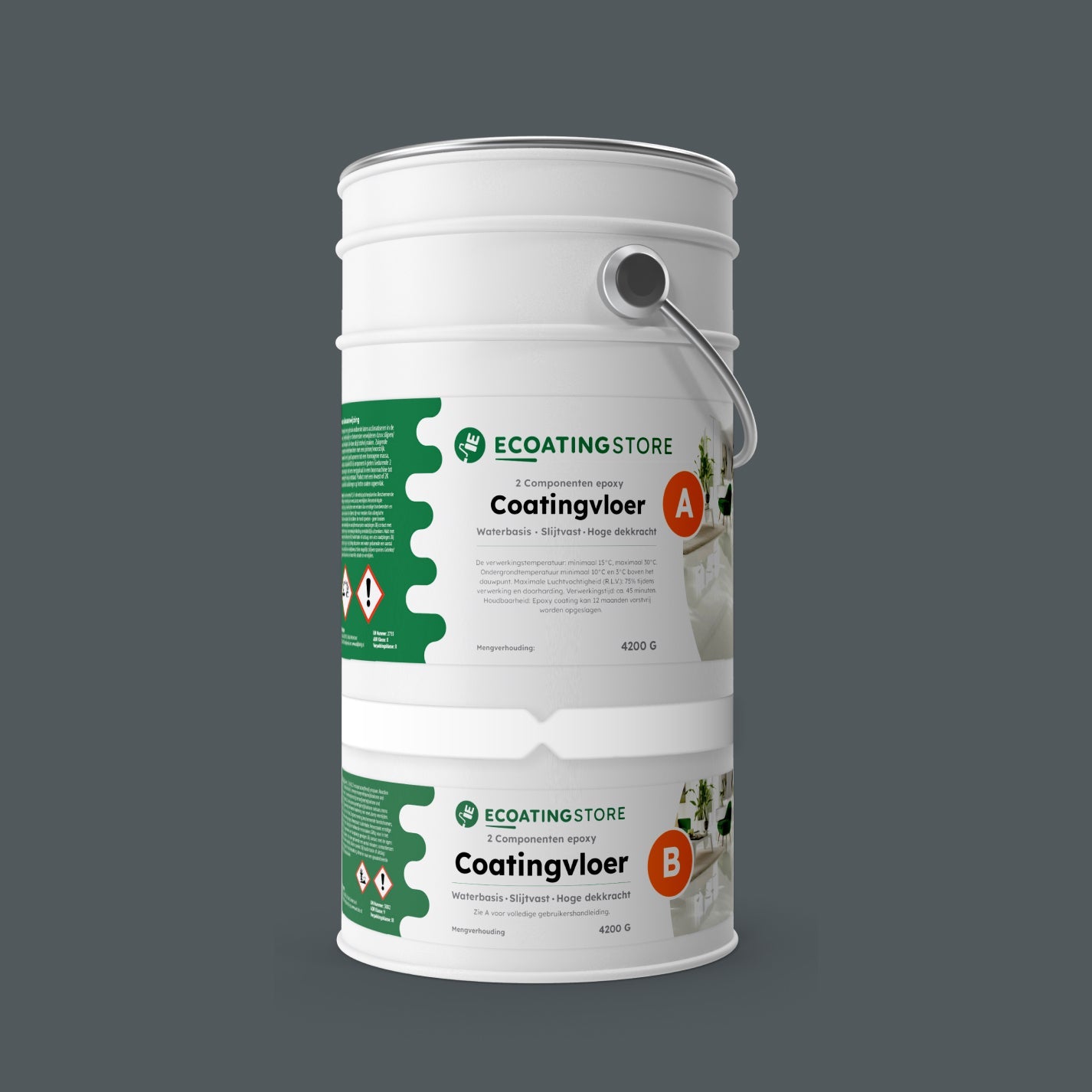 Garage vloercoating - RAL 7011