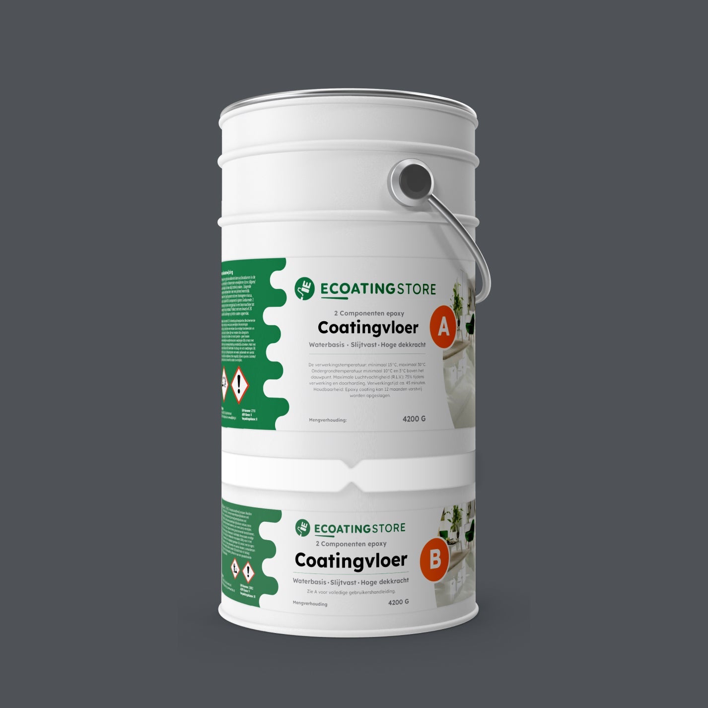 Garage vloercoating - RAL 7015