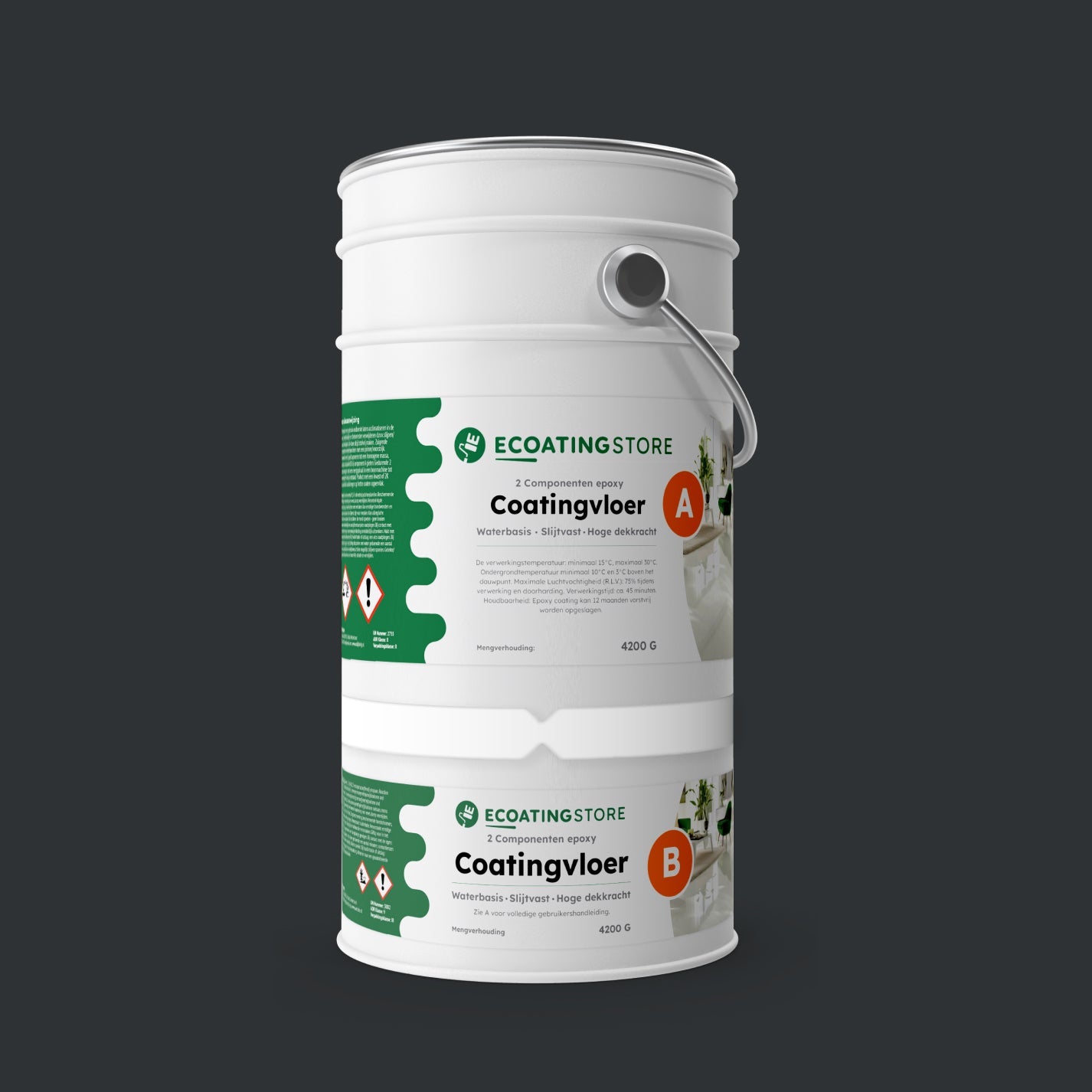 Garage vloercoating - RAL 7021