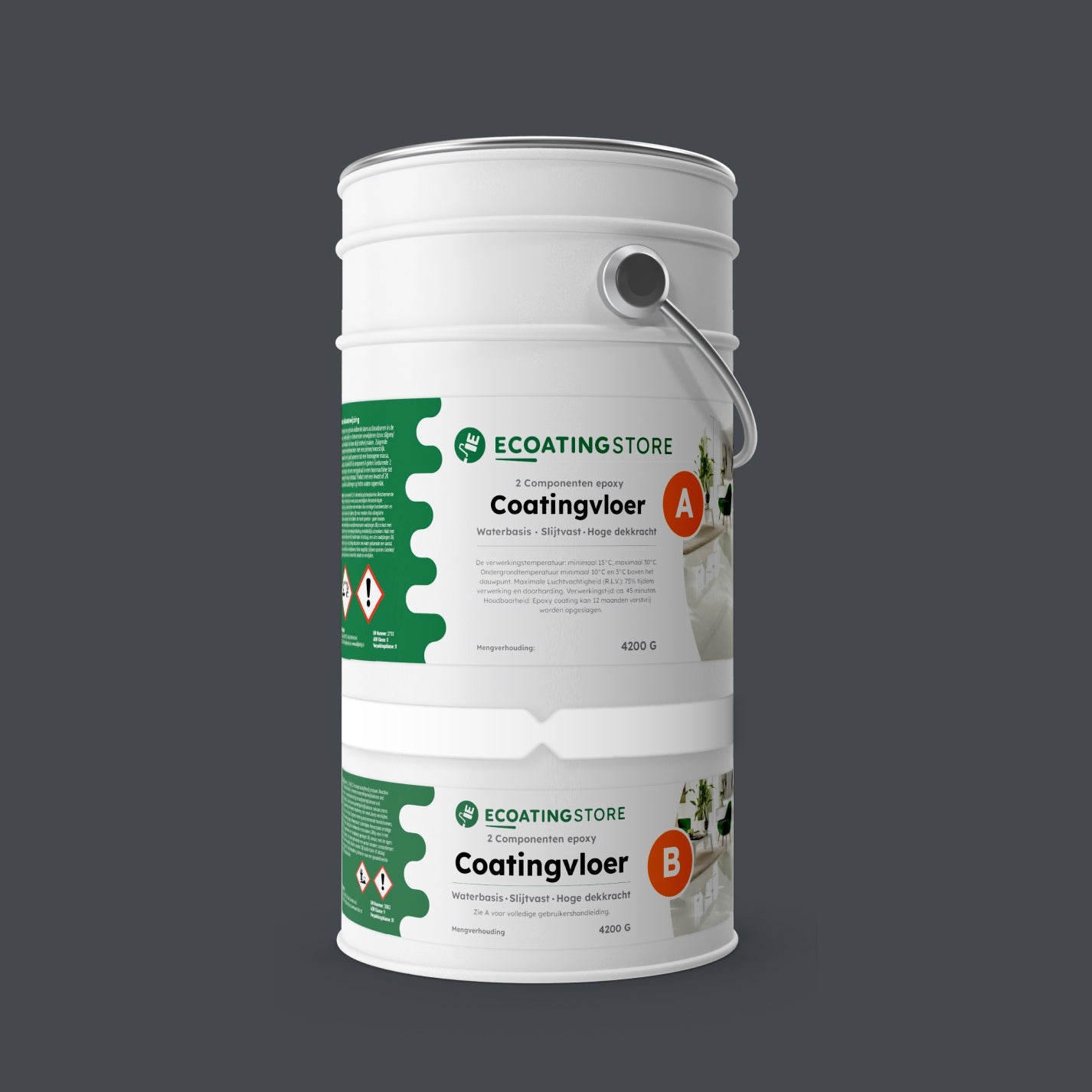 Garage vloercoating - RAL 7024