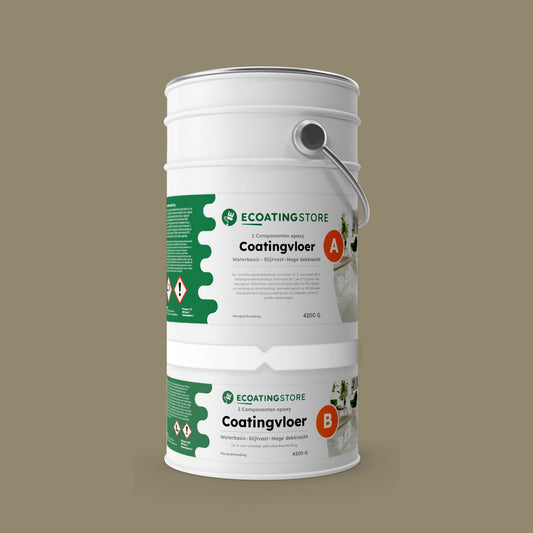 Garage vloercoating - RAL 7034