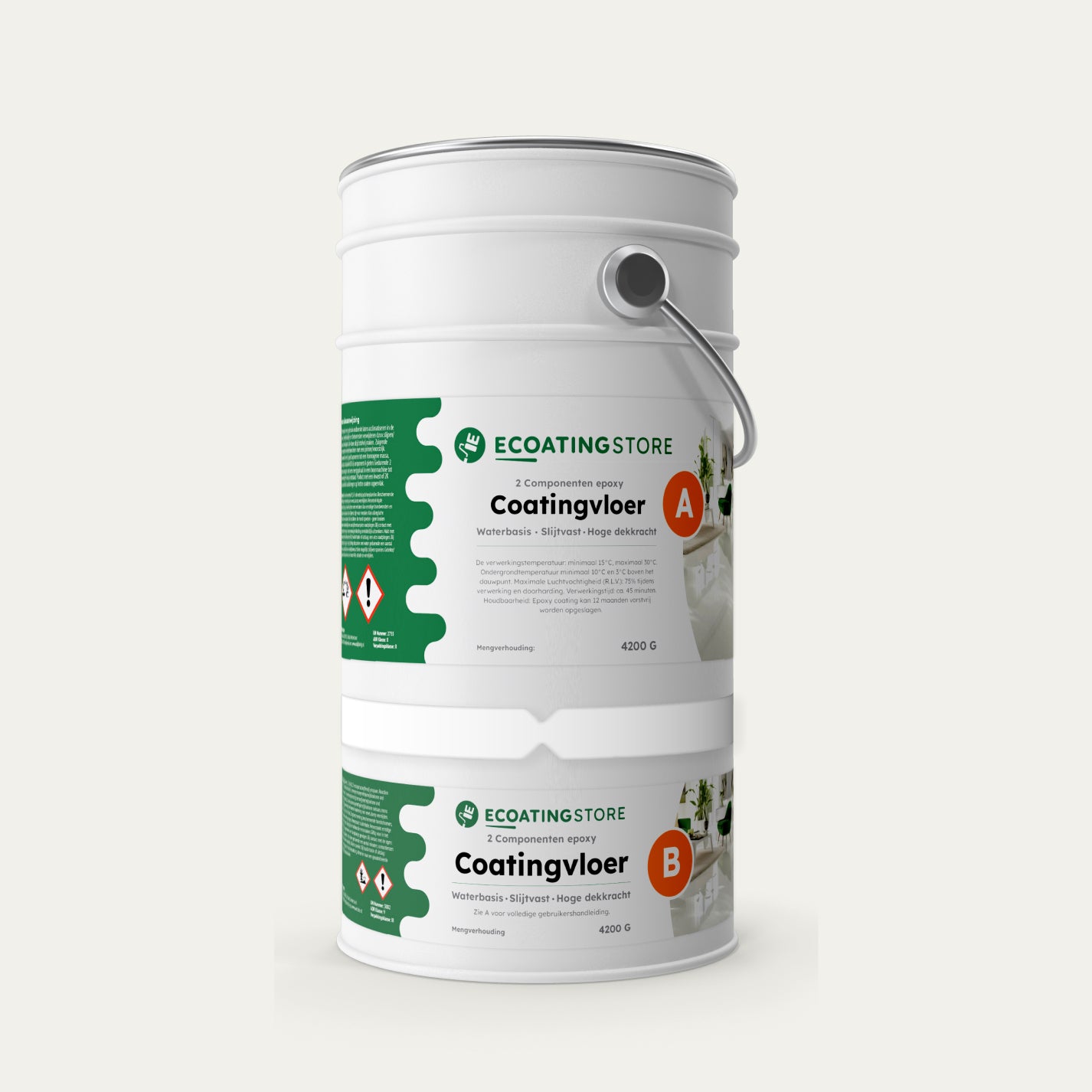 Vloercoating RAL 9016 Traffic white