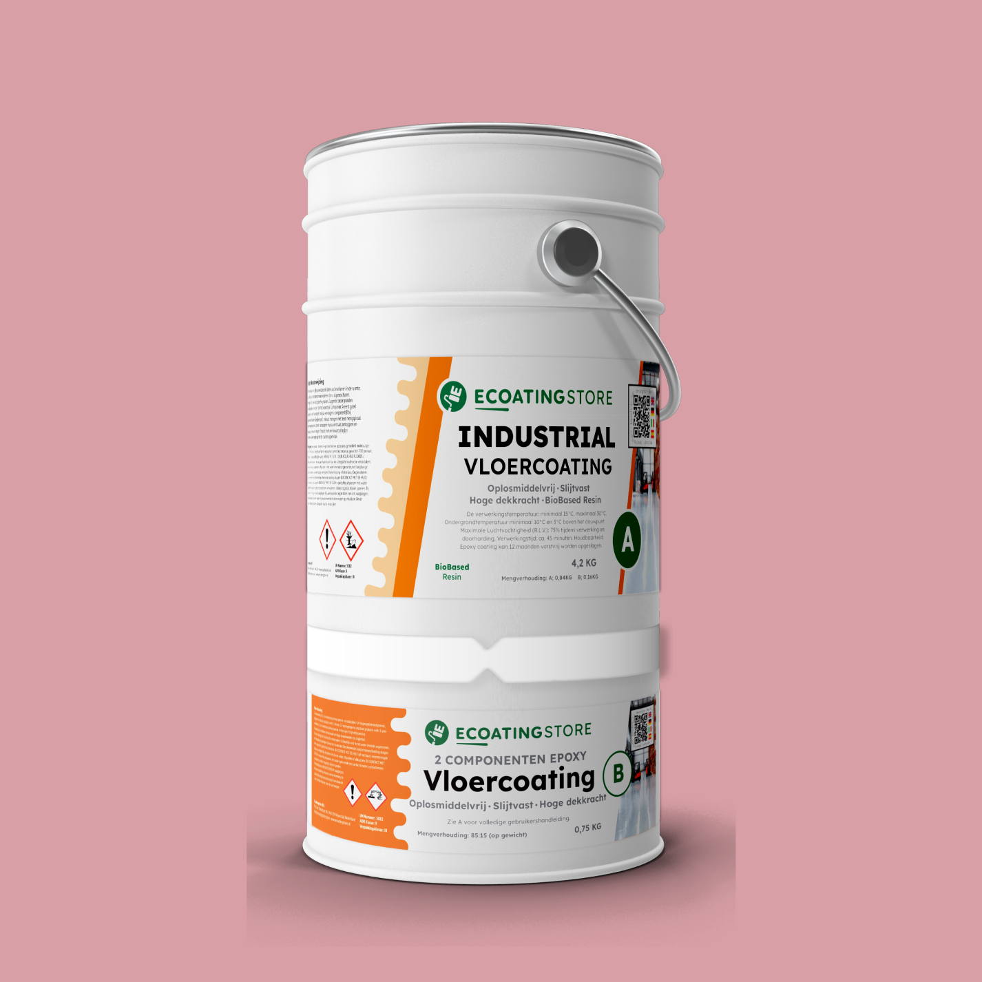 Průmyslová podlahová krytina - RAL 3015