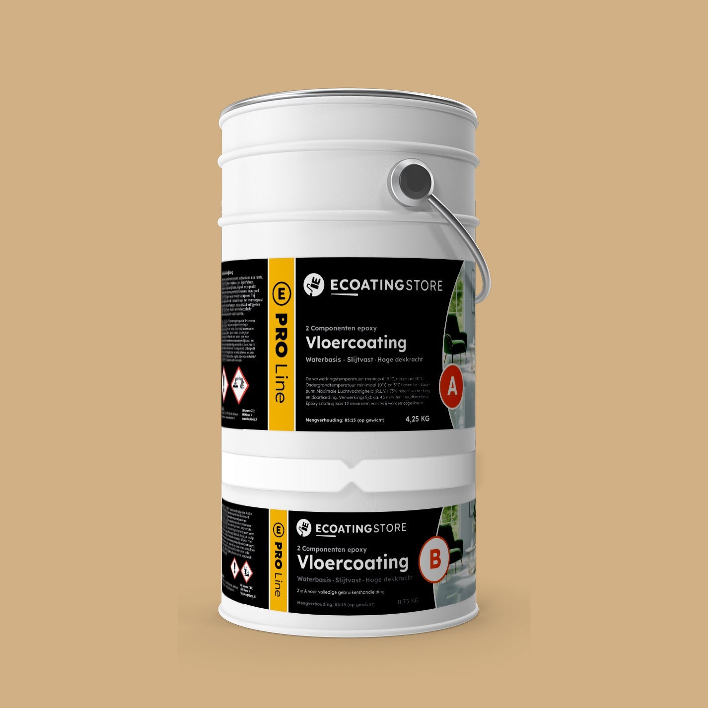 Garage vloercoating - RAL 1001