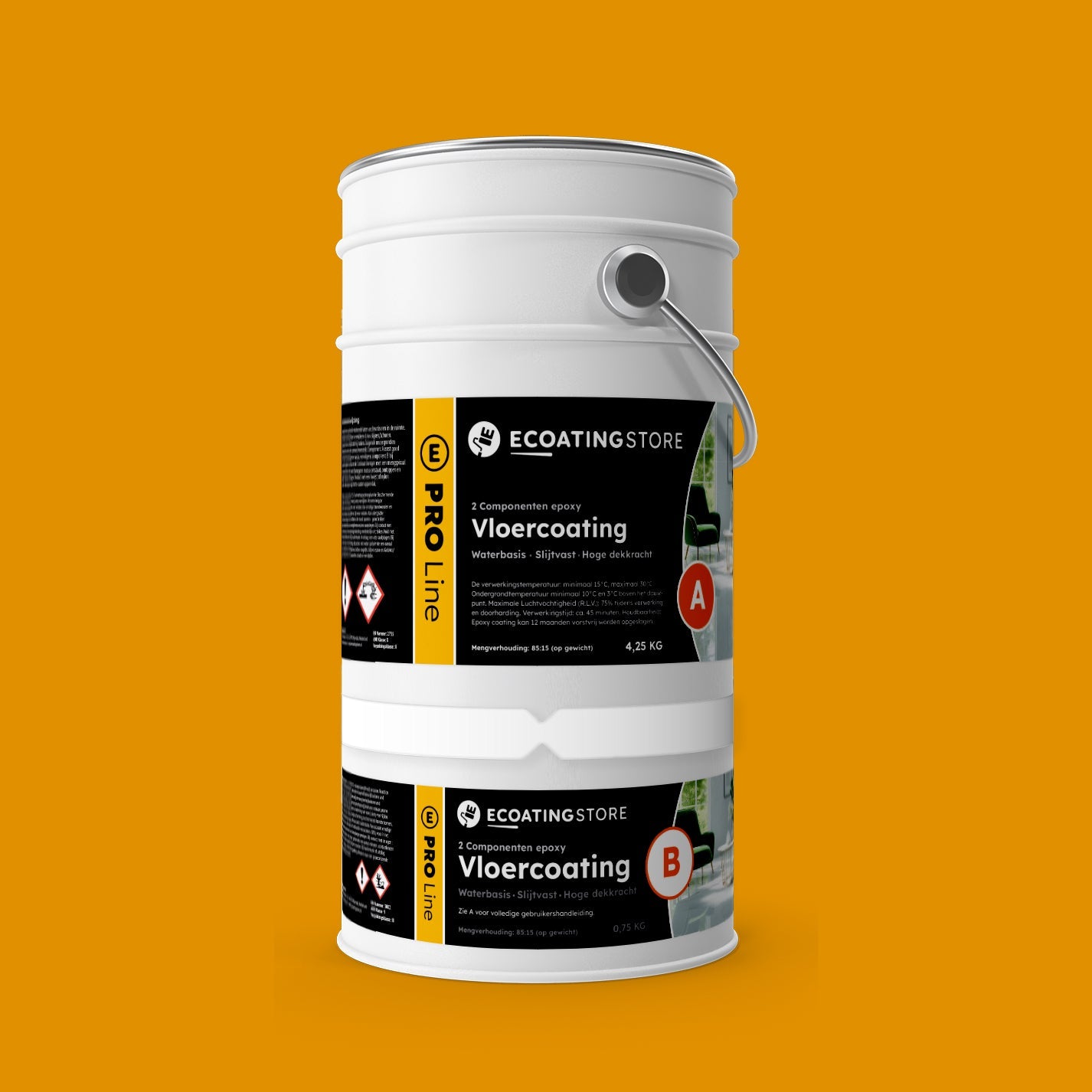 Garage vloercoating - RAL 1006