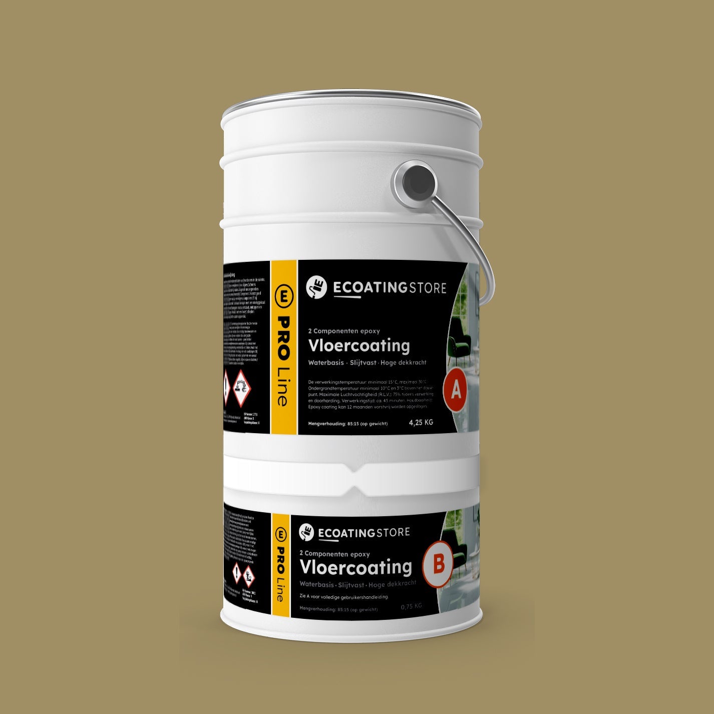 Garage vloercoating - RAL 1020