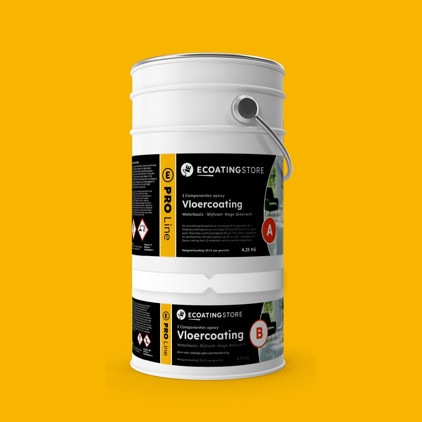 Garage vloercoating - RAL 1023