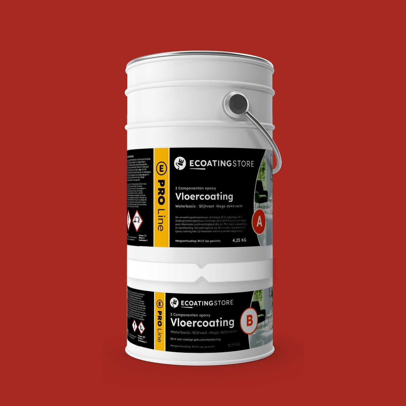 Garage vloercoating - RAL 3000