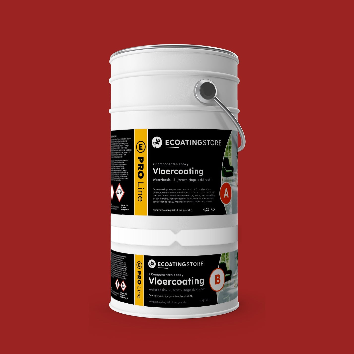 Garage vloercoating - RAL 3002