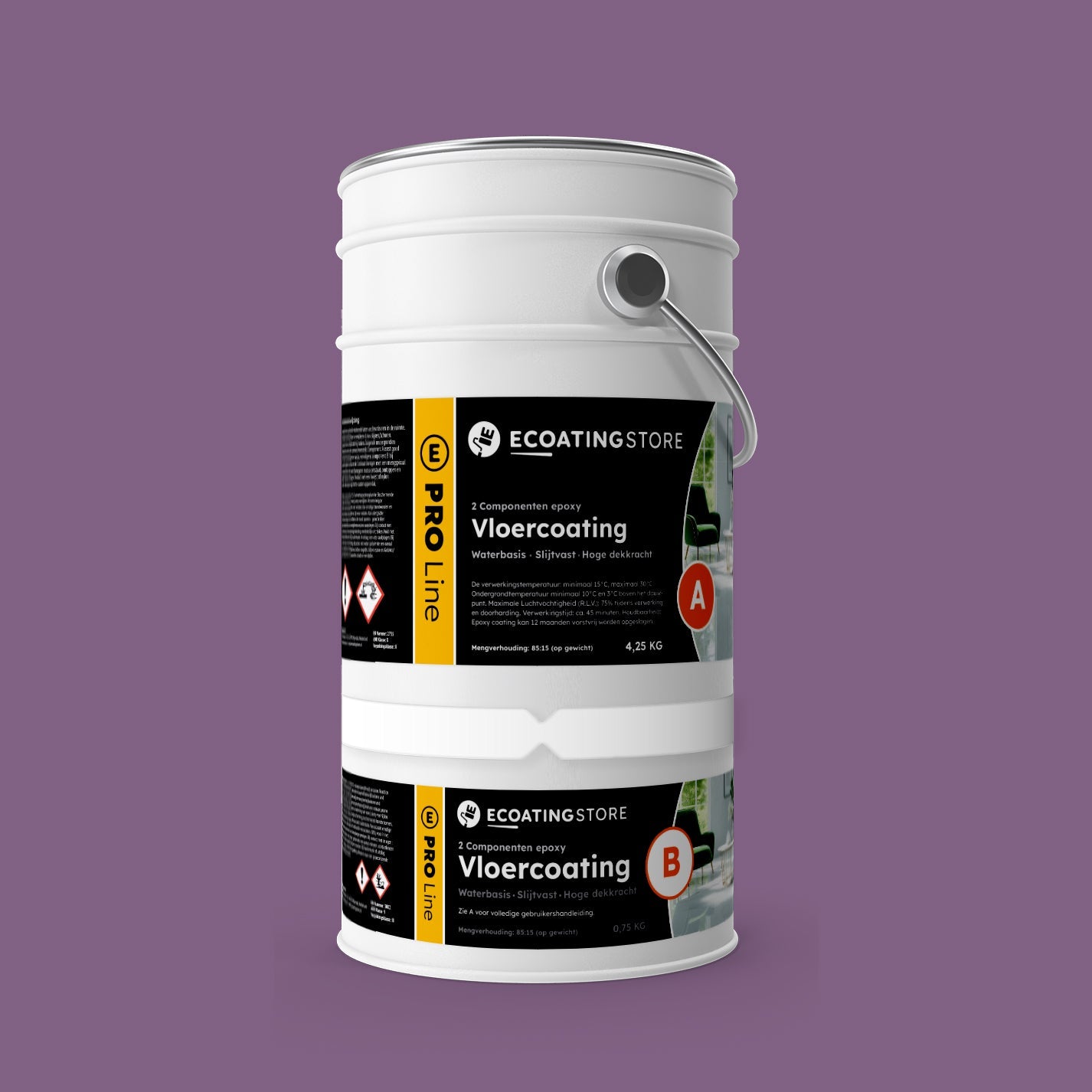 Garage vloercoating - RAL 4001