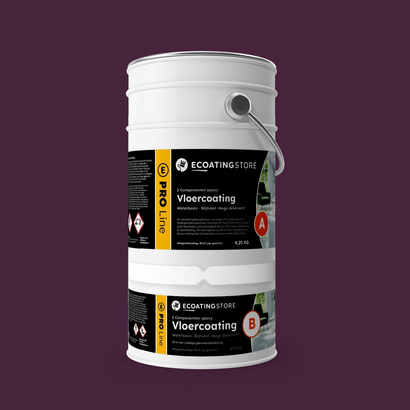 Garage vloercoating - RAL 4007