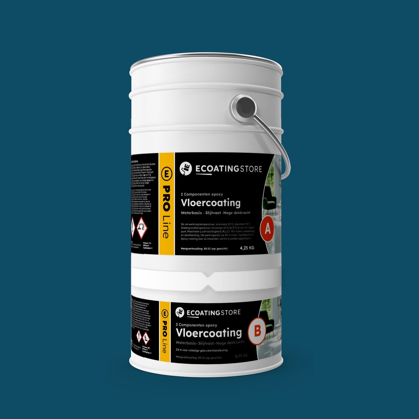 Garage vloercoating - RAL 5001