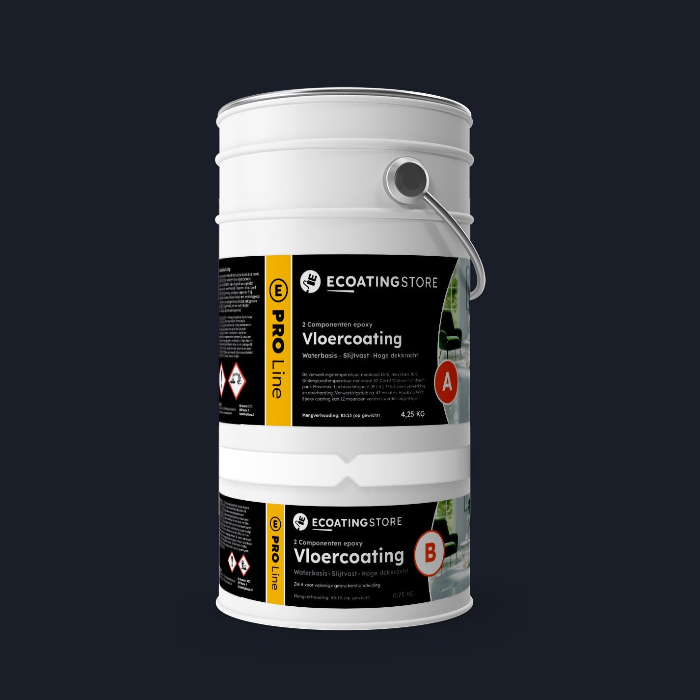 Garage vloercoating - RAL 5004