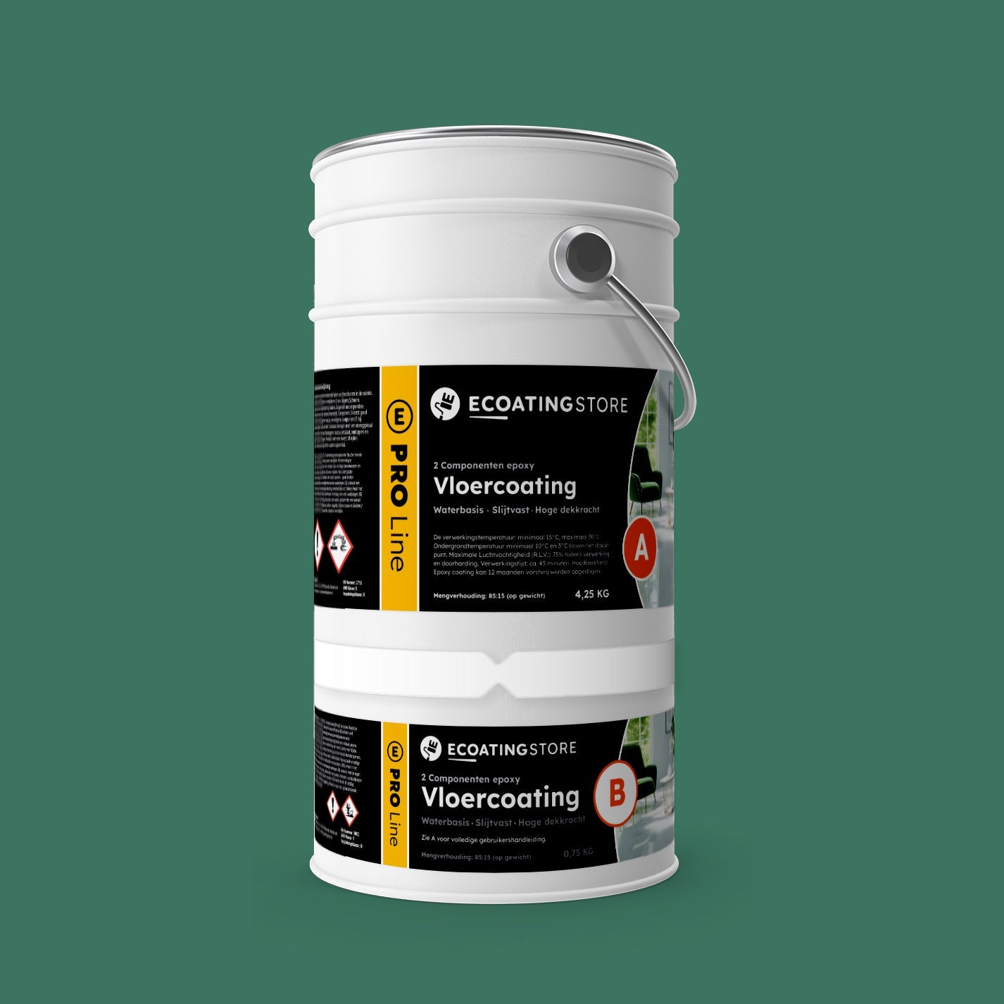 Garage vloercoating - RAL 6000