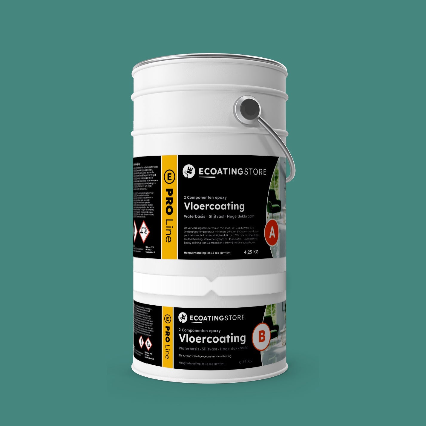 Garage vloercoating - RAL 6033