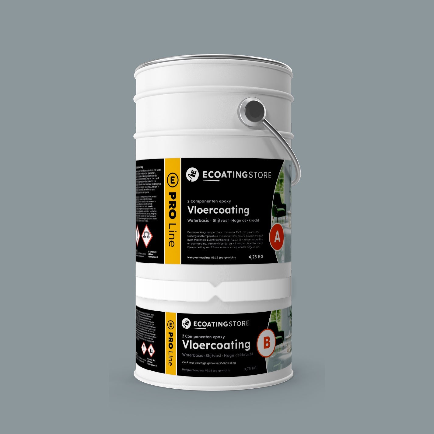 Garage vloercoating - RAL 7001
