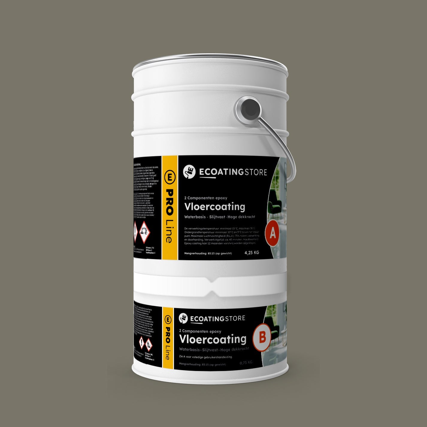 Garage vloercoating - RAL 7003