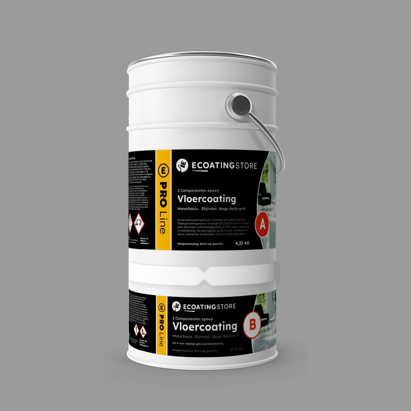 Garage vloercoating - RAL 7004