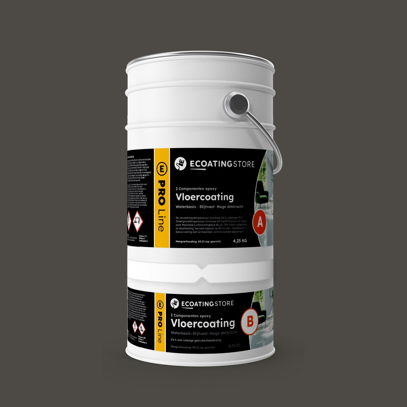 Garage vloercoating - RAL 7022