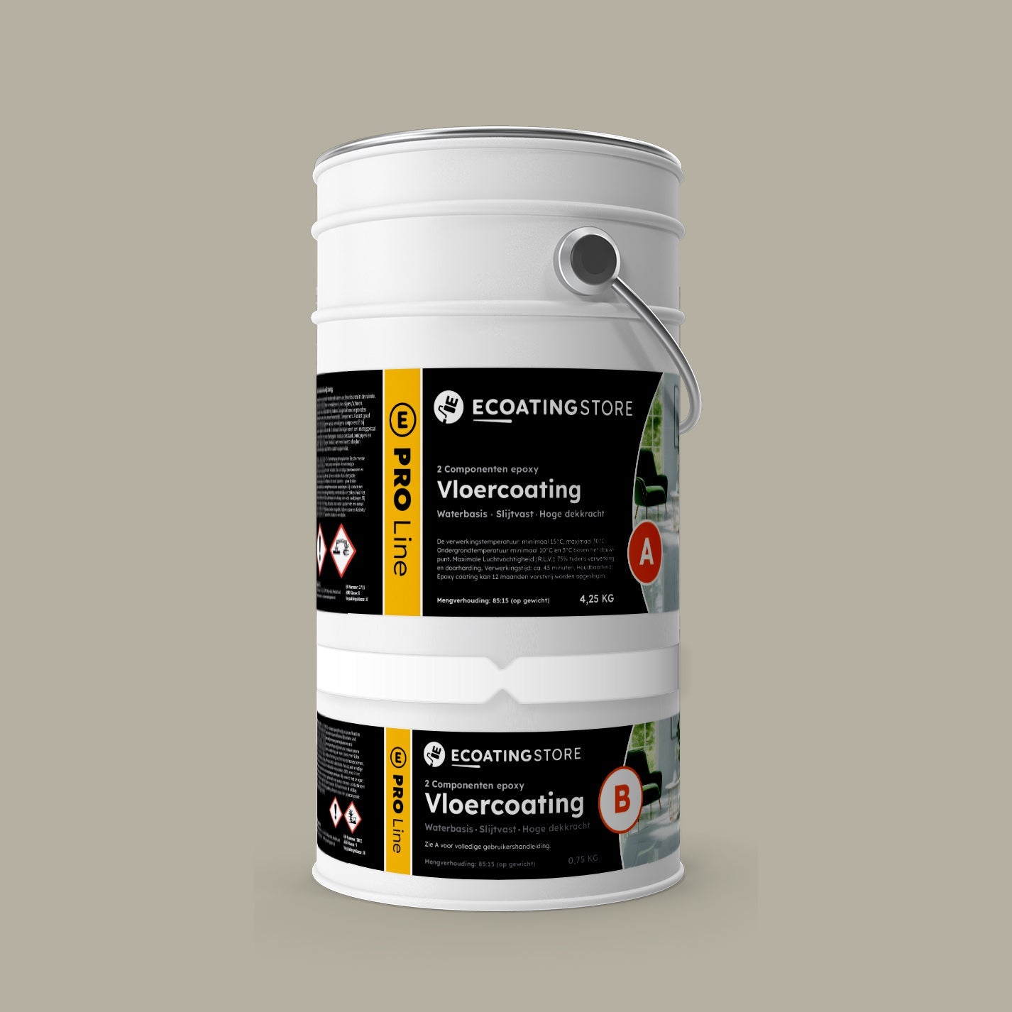 Garage vloercoating - RAL 7032