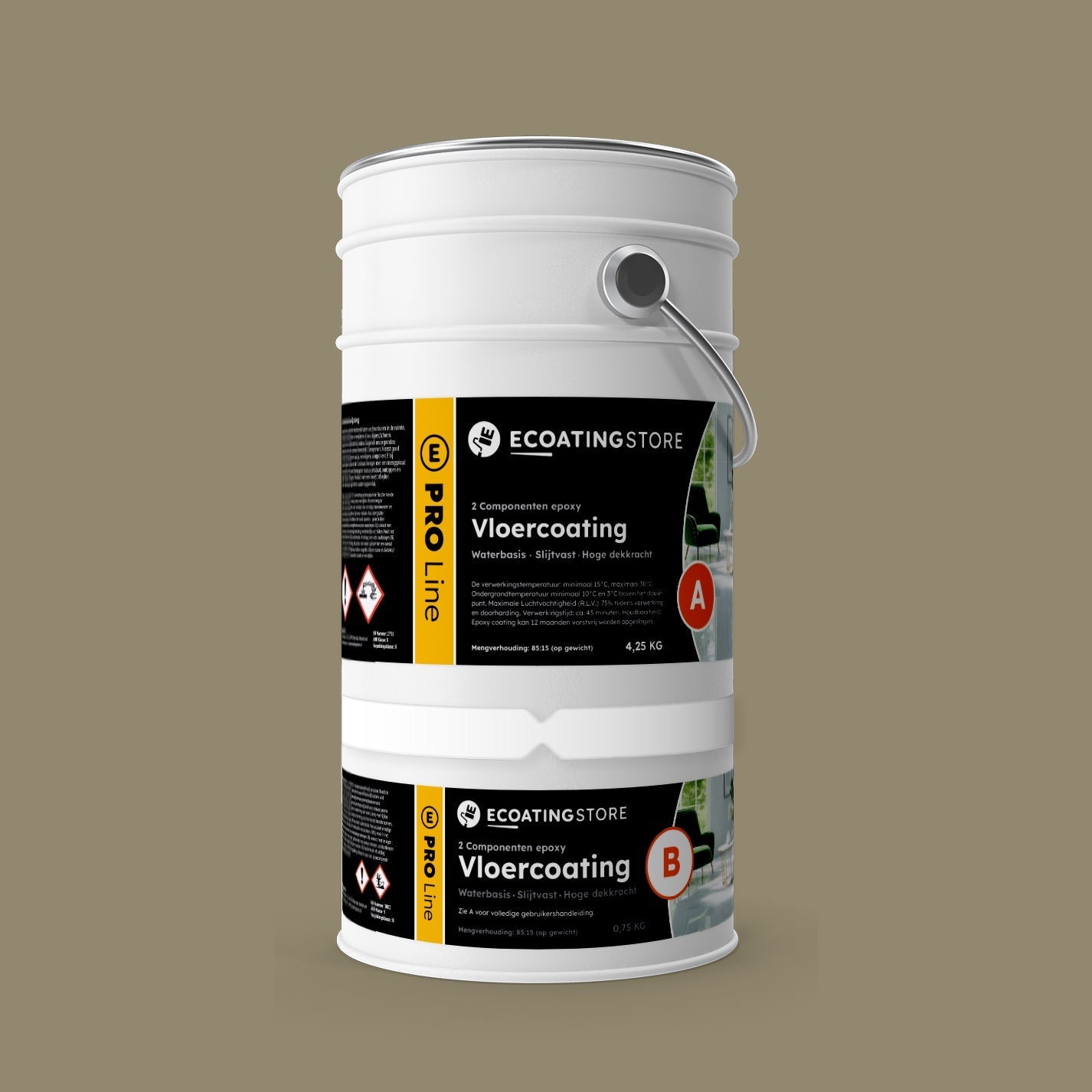 Vloercoating - RAL 7034