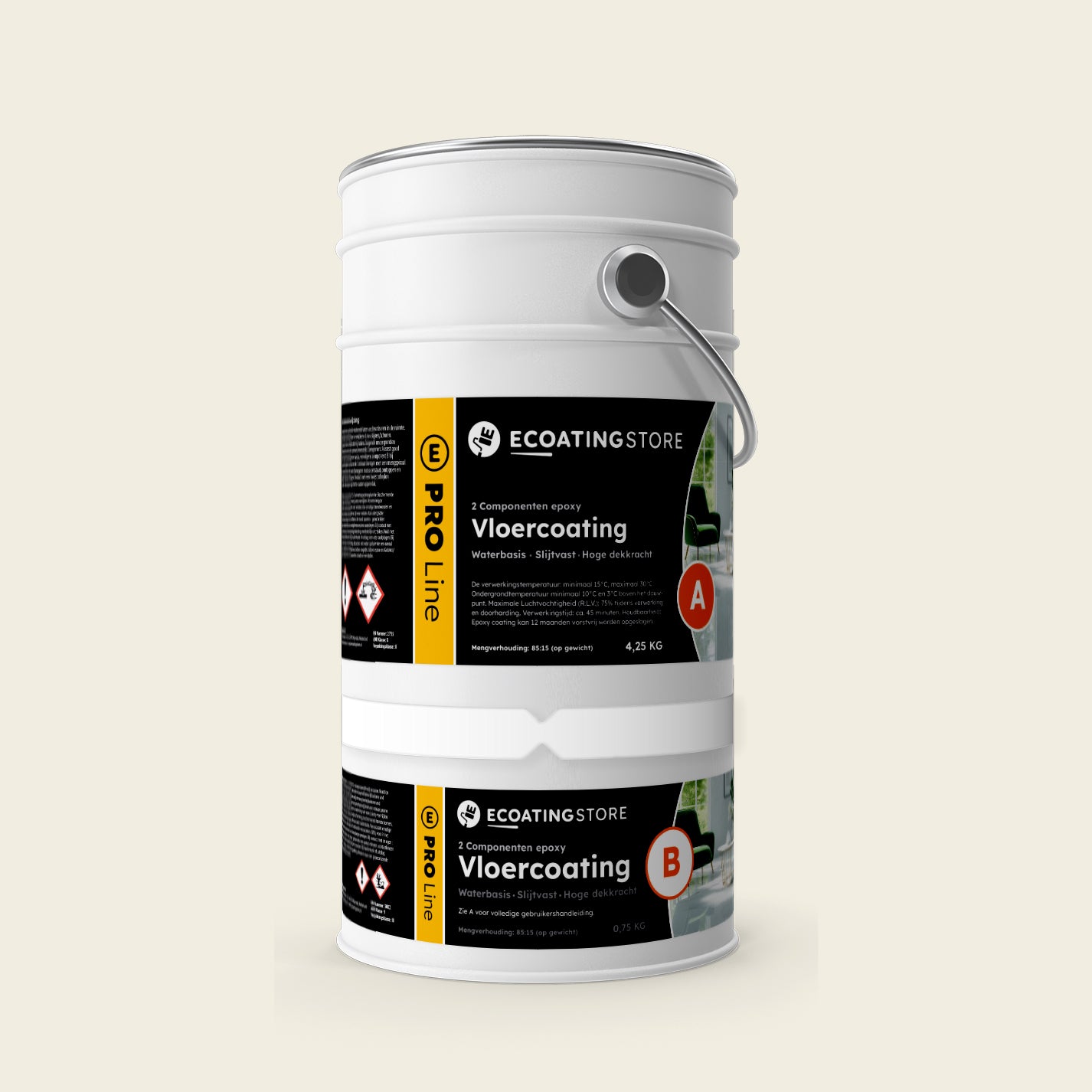 Garage vloercoating RAL 9010 Pure white