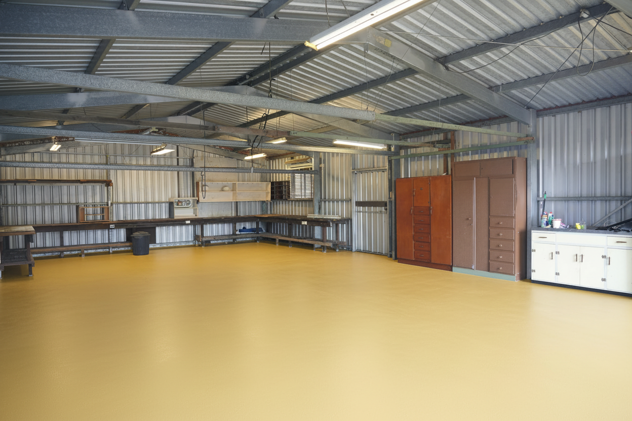 Garage vloercoating - RAL 1023